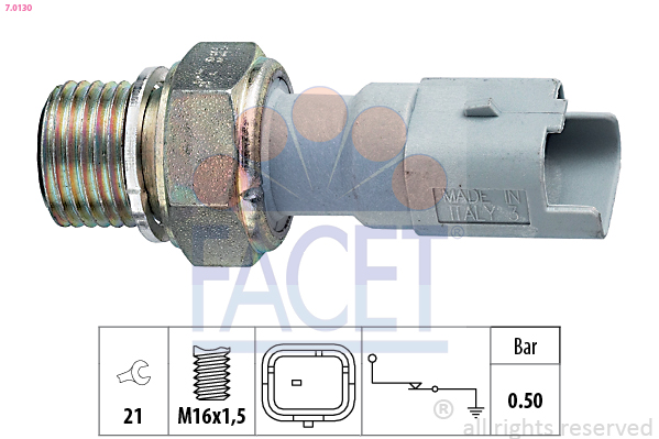 Interruttore a pressione olio FACET 7.0130