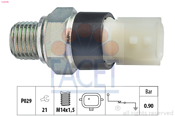 Interruttore a pressione olio FACET 7.0179