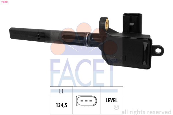Sensore, livello olio motore FACET 7.0233