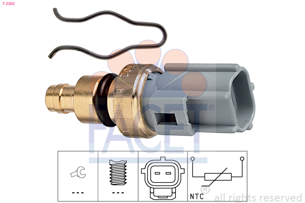 Sensore, temperatura refrigerante FACET 7.3302