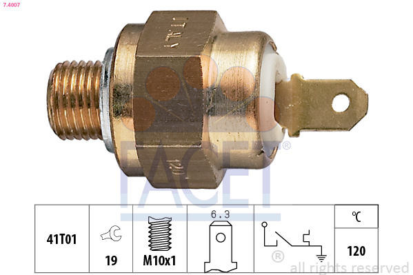 Termocontatto, spia segnalazione refrigerante FACET 7.4007