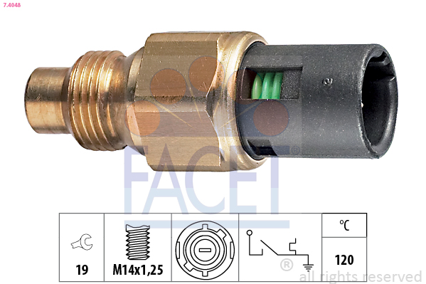 Termocontatto, spia segnalazione refrigerante FACET 7.4048
