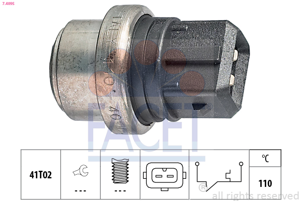 Termocontatto, spia segnalazione refrigerante FACET 7.4095