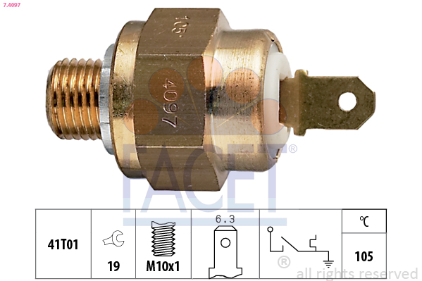 Termocontatto, spia segnalazione refrigerante FACET 7.4097