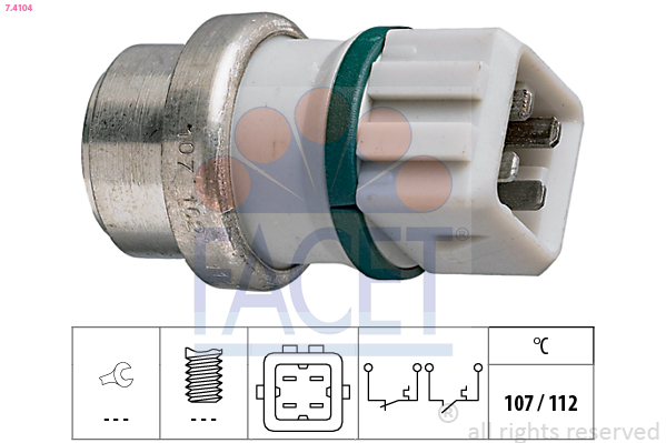 Termocontatto, spia segnalazione refrigerante FACET 7.4104