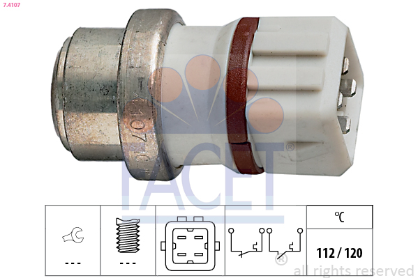 Termocontatto, spia segnalazione refrigerante FACET 7.4107