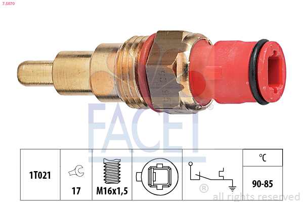 Termocontatto, ventola radiatore FACET 7.5070