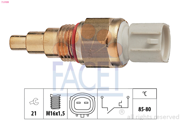 Termocontatto, ventola radiatore FACET 7.5109