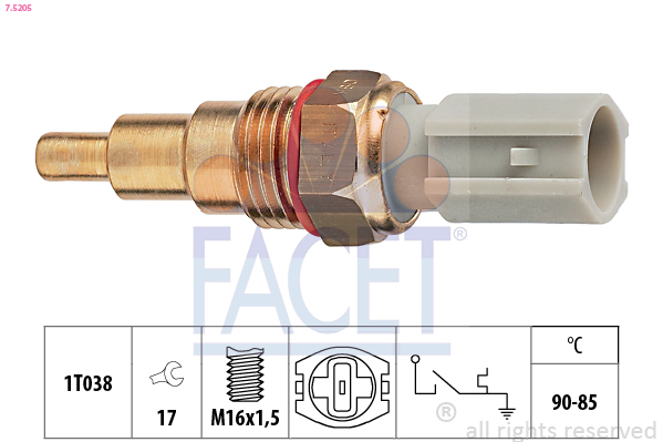 Termocontatto, ventola radiatore FACET 7.5205