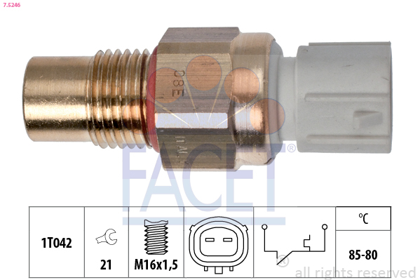 Termocontatto, ventola radiatore FACET 7.5246