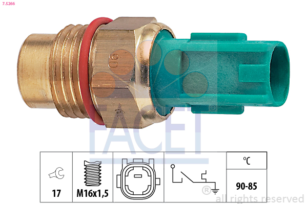 Termocontatto, ventola radiatore FACET 7.5266