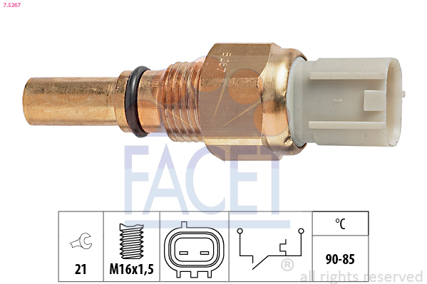 Termocontatto, ventola radiatore FACET 7.5267