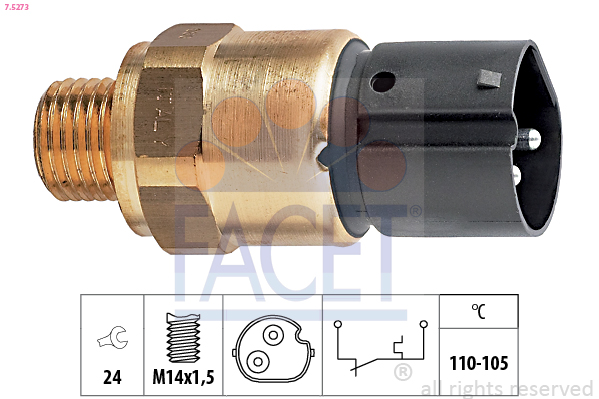 Termocontatto, ventola radiatore FACET 7.5273