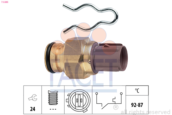 Termocontatto, ventola radiatore FACET 7.5285