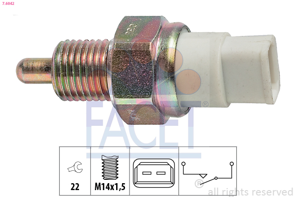 Interruttore, luce di retromarcia FACET 7.6042