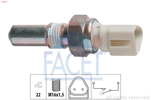 Interruttore, luce di retromarcia FACET 7.6212