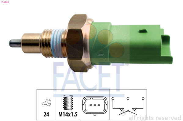 Interruttore, luce di retromarcia FACET 7.6245