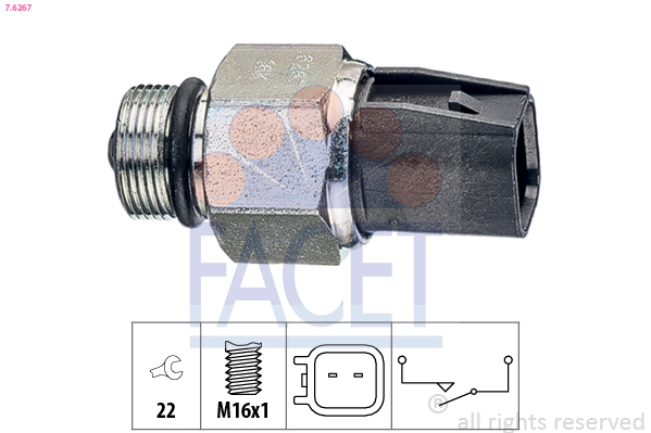 Interruttore, luce di retromarcia FACET 7.6267