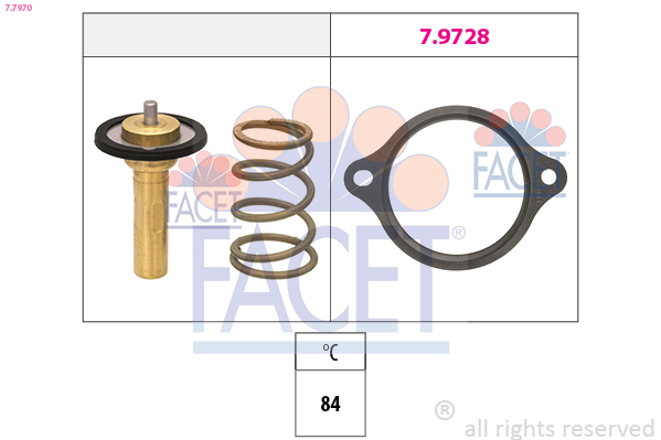 Termostato, refrigerante FACET 7.7970