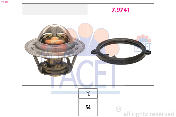 Termostato, refrigerante FACET 7.7972