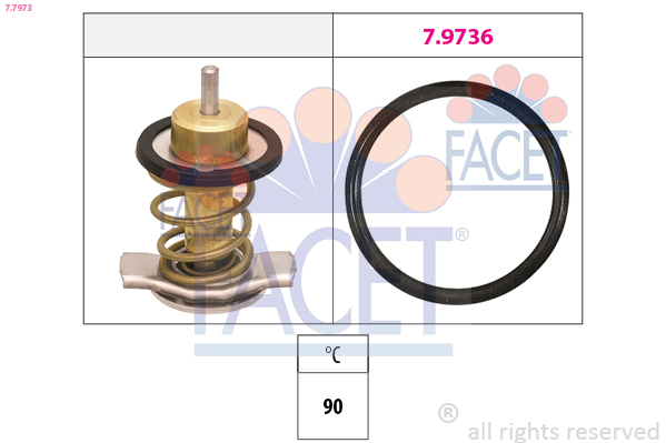 Termostato, refrigerante FACET 7.7973