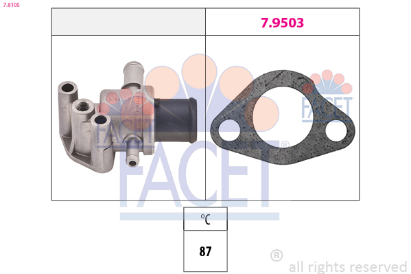 Termostato, refrigerante FACET 7.8105