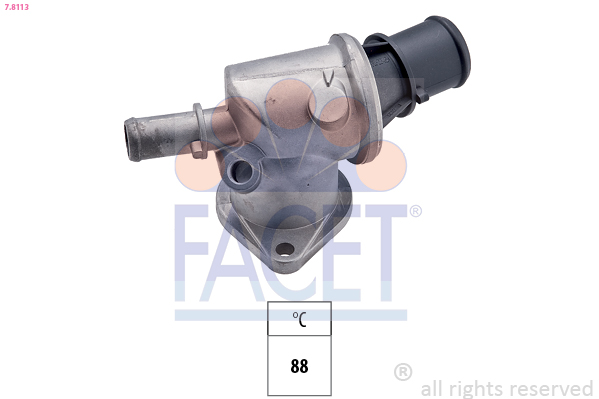Termostato, refrigerante FACET 7.8113