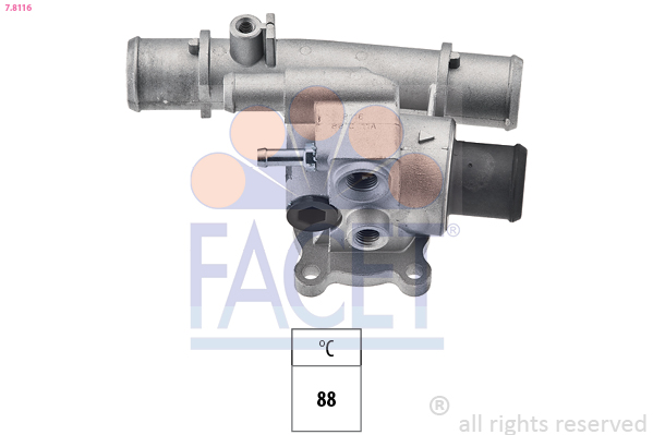 Termostato, refrigerante FACET 7.8116