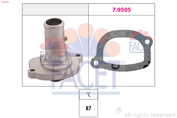 Termostato, refrigerante FACET 7.8124