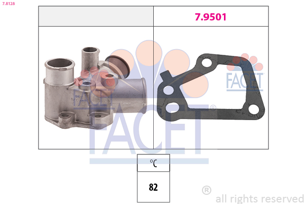 Termostato, refrigerante FACET 7.8128