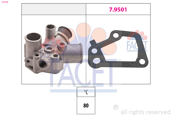 Termostato, refrigerante FACET 7.8145