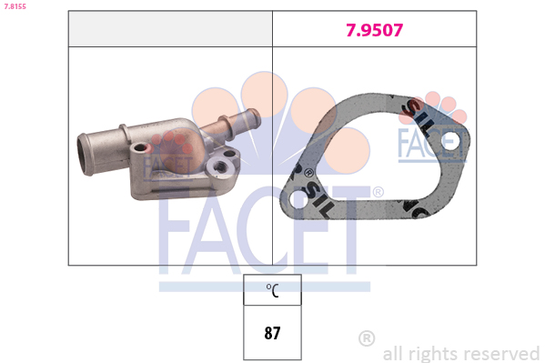 Termostato, refrigerante FACET 7.8155