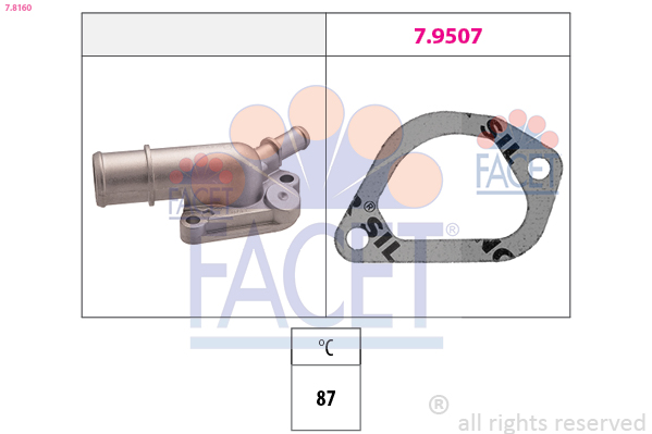 Termostato, refrigerante FACET 7.8160