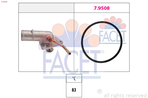 Termostato, refrigerante FACET 7.8164