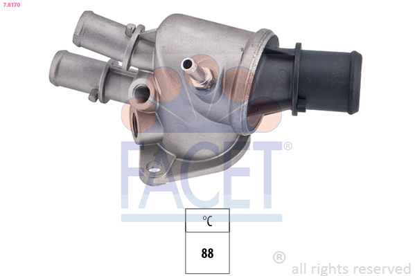 Termostato, refrigerante FACET 7.8170