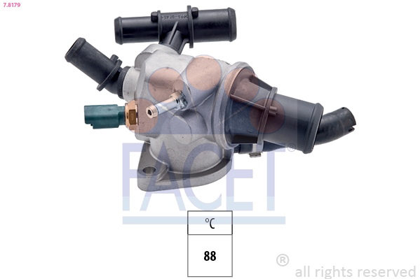 Termostato, refrigerante FACET 7.8179