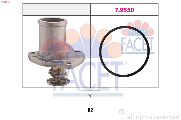 Termostato, refrigerante FACET 7.8195