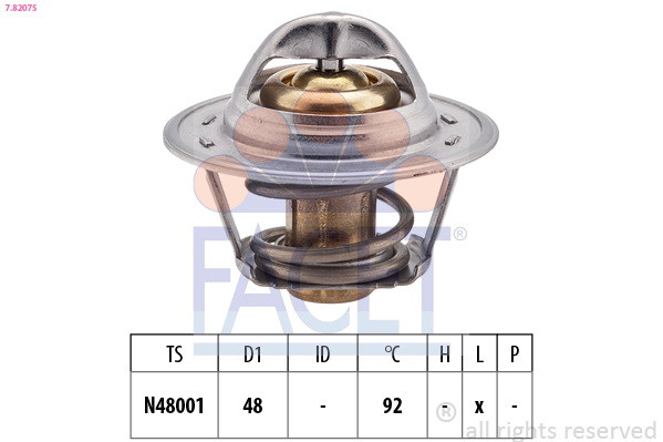 Termostato, refrigerante FACET 7.8207S