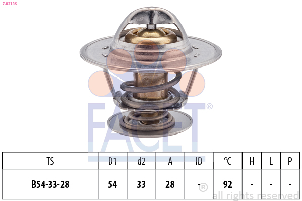 Termostato, refrigerante FACET 7.8213S