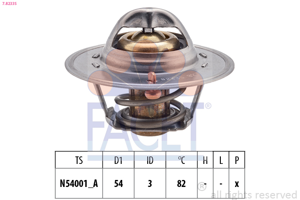 Termostato, refrigerante FACET 7.8233S