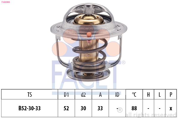 Termostato, refrigerante FACET 7.8238S