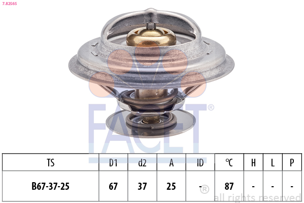 Termostato, refrigerante FACET 7.8256S