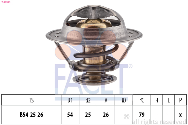 Termostato, refrigerante FACET 7.8299S