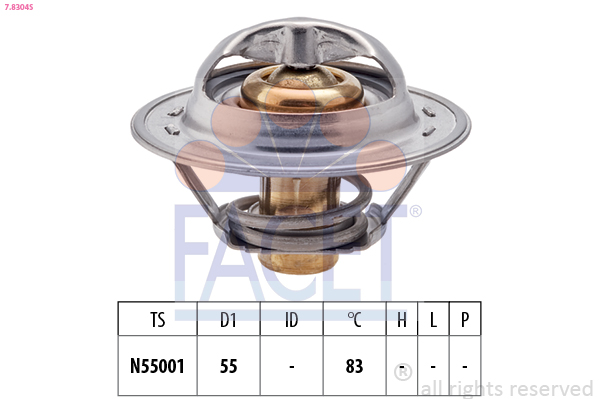 Termostato, refrigerante FACET 7.8304S