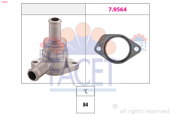 Termostato, refrigerante FACET 7.8311