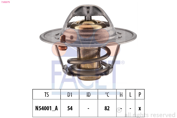 Termostato, refrigerante FACET 7.8337S