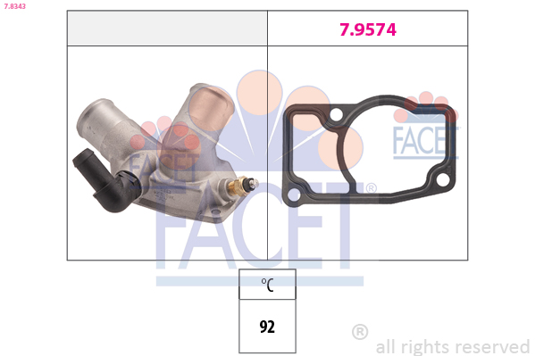 Termostato, refrigerante FACET 7.8343
