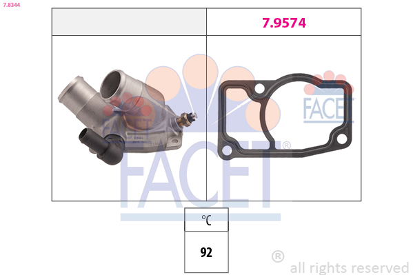 Termostato, refrigerante FACET 7.8344