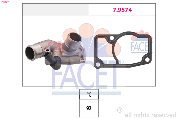 Termostato, refrigerante FACET 7.8347