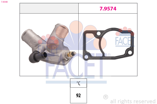 Termostato, refrigerante FACET 7.8348
